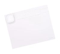 Craftelier - Base in silicone per l'utilizzo come superficie di lavoro nei progetti Mixed Media | Resistente al calore e facile da pulire | Dimensioni 48,26 x 30,48 cm (19" x 12") - Colore bianco