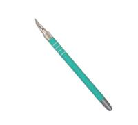 Craftelier - Bisturi di precisione con impugnatura antiscivolo | 3 lame e cappuccio trasparente per proteggere la lama | Dimensione approssimativa 16 cm - Colore turchese
