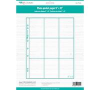 Craftelier - Buste trasparenti con 9 tasche in plastica per album fotografici personalizzati | Include 10 buste da 22,86 x 30,48 cm | Compatibile con album a 3 e 4 anelli