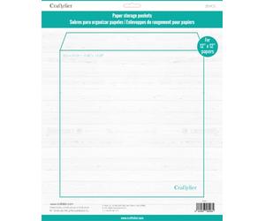 Craftelier - Buste trasparenti in plastica resistente | Ideale per l'organizzazione di materiali di scrapbooking e artigianato | Include 25 buste di dimensioni ca. 32,5 x 33 cm (12,80" x 12,99")