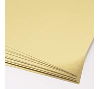 Craftelier - Confezione da 15 fogli metallizzati | Materiale ideale per progetti di cartoleria, scrapbooking e artigianato | Grammatura 250 gsm | Dimensioni 30,48 x 30,48 cm (12" x 12") - Colore oro