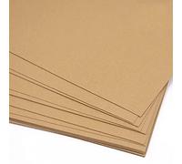 Craftelier - Confezione da 25 fogli a doppia faccia | Materiale ideale per progetti di cartoleria, scrapbooking e artigianato | Grammatura 250 gsm | Formato A3 (29,7 cm x 42 cm) - Colore marrone Kraft