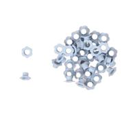 Craftelier - Confezione da 40 occhielli a forma di fiore | Ideali per cartoleria, scrapbooking e artigianato | Adatti per vari materiali | Dimensioni interne 5 mm ed esterne 10 mm - Colore blu bambino