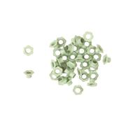 Craftelier - Confezione da 40 occhielli a forma di fiore | Ideali per cartoleria, scrapbooking e artigianato | Adatti per vari materiali | Dimensioni interne 5 mm ed esterne 10 mm - Colore verde menta