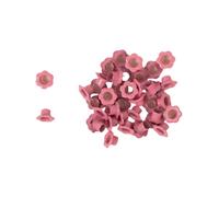 Craftelier - Confezione da 40 occhielli a forma di fiore | Ideali per lo scrap o il crafting | Adatti a vari materiali | Misura interna 5 mm e misura esterna 10 mm - Colore rosa bubblegum