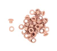 Craftelier - Confezione da 40 occhielli di base ideali per lo scrap o il crafting | Validi per vari materiali | Dimensioni del diametro interno 5 mm e del diametro esterno 8 mm - Colore rosa baby