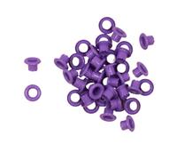 Craftelier - Confezione da 40 occhielli di base idealiper lo scrap o il crafting | Validi per vari materiali | Dimensioni circa 5 mm di diametro interno e 8 mm di diametro esterno - Colore viola
