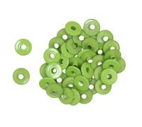 Craftelier - Confezione da 40 occhielli larghi ideali per lo scrap o il crafting | Dimensioni circa 5 mm di diametro interno e 13 mm di diametro esterno - Colore: verde mela