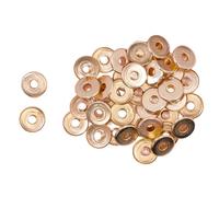 Craftelier - Confezione da 40 occhielli metallici larghi Ideali per lo scrap o il crafting | Adatti a vari materiali | Dimensioni Diametro interno 5 mm e diametro esterno 13 mm - Colore oro rosa
