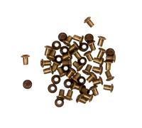 Craftelier - Confezione da 50 occhielli Mini ideali per biglietti, scrapbooking e artigianato | Adatti per vari materiali | Dimensioni circa diametro interno 3 mm ed esterno 5 mm - Colore bronzo vintage