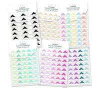 Craftelier - Confezione di angoli autoadesivi di vari colori | Include 240 pezzi | Ideali per posizionare, decorare e proteggere foto | Senza acidi e lignine | Dimensioni 1,7 cm (0,67")