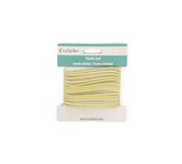 Craftelier - Corda elastica in gomma per artigianato e scrapbooking | Realizzato in lattice e avvolto con filo di poliestere | Diametro 2,5 mm e lunghezza 2 m - Colore giallo pastello