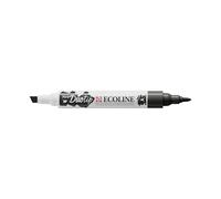 Craftelier Duotip Ecoline Aquarellstift, doppelte Spitze, Schwarz 700