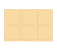 Craftelier - Fustella con 6 finestre 6"x4" - per scrapbooking, carte e artigianato - Adatto per vari materiali e molteplici macchine per fustellatura - Dimensioni 15,24 x 10,16