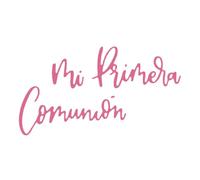 Craftelier - Fustella in spagnolo con messaggio della mia prima comunione | Frase classica ideale per progetti di cartoleria, scrapbooking e altri lavori artigianali | Dimensioni ca. 15 x 2,35 cm