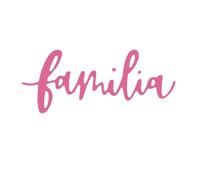 Craftelier - Fustella in spagnolo con messaggio "famiglia" | Parola classica ideale per progetti di cartoleria, scrapbooking e altri mestieri | Dimensioni ca. 7 x 2,90 cm - Colore turchese