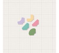 Craftelier - Fustelle ad angolo per foto - Set di 3 stencil per taglio per scrapbooking e carte | Compatibile con fustella manuale | 1,19 x 15,2 cm
