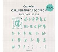 Craftelier - Fustelle essenziali per progetti di scrapbooking e creazioni, artigianato e biglietti | Forma dell'alfabeto - lettere minuscole | Dimensioni circa 2,5 cm