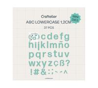 Craftelier - Fustelle Mini Lettere Minuscole A-Z | Stencil per Fustellatrice | Compatibile con le principali fustelle per fai da te e scrapbooking | Carta, carta o gomma EVA | 1,2 cm