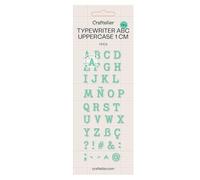 Craftelier - Fustelle per lettere maiuscole dalla A alla Z | Stencil per fustellatrice | Compatibile con le principali fustellatrici per artigianato e scrapbooking | Carta, carta o gomma EVA | 1 cm