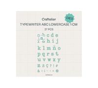 Craftelier - Fustelle per lettere minuscole dalla A alla Z | Stencil per fustellatrice | Compatibile con le principali fustelle per artigianato e scrapbooking, carta e carta, carta, gomma, EVA, 1 cm