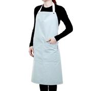 Craftelier - Grembiule per lavori manuali | 100% cotone, con tasche | Grembiule per scrapbooking, pittura acrilica, gesso e tecniche miste | Regolabile e comodo | Colore verde, 80x86 cm