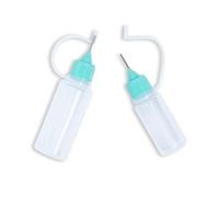 Craftelier - Kit di 2 bottiglie di punta di precisione con applicatore in metallo e ugello di chiusura | Flaconi contagocce ad ago per applicare colla, inchiostri o vernici | Capacità 20 ml e 10 ml