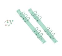 Craftelier - Kit di 2 meccanismi a 6 anelli per raccoglitori da 9,5 x 17 cm + 8 fermi per album, planner o quaderni di scrapbooking, dimensioni 22, 7 cm, anelli 3,3 cm