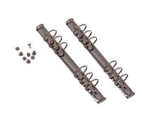 Craftelier - Kit di 2 meccanismi a 6 anelli per raccoglitori da 9,5 x 17 cm + 8 fermi per album, planner o quaderni di scrapbooking, dimensioni 22, 7 cm, anelli 3,3 cm