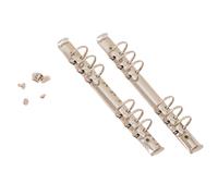 Craftelier - Kit di 2 meccanismi a 6 anelli per raccoglitori da 9,5 x 17 cm + 8 fermi per album, planner o quaderni di scrapbooking, dimensioni 22, 7 cm, anelli 3,3 cm