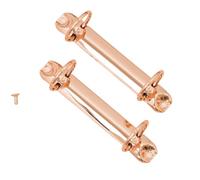 Craftelier - Kit di 2 meccanismi di raccoglitori a 2 anelli | Dimensioni circa 12,2 cm - Diametro anelli 3,17 cm (1,25") - Distanza tra anelli 8 cm | Include 4 fascette di fissaggio | Colore oro rosa