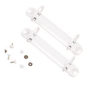 Craftelier - Kit di 2 Meccanismi Raccoglitori a Anelli (12,2 cm x Diametro 3,17 cm x Distanza 8 cm) - Include 4 Fascette di Fissaggio