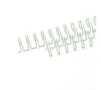 Craftelier - Kit di 2 spirali a doppio anello per rilegatura di album, taccuini, agende o calendari | Ideale per progetti di scrapbooking e artigianato | Ø 1,58 cm (5/8") - Color menta