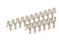 Craftelier - Kit di 2 spirali ad anelli doppi per rilegare album, quaderni, agende, calendari | Ideale per progetti di scrapbooking e artigianato | Ø 1,58 cm (5/8") - Colore Bronzo