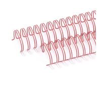 Craftelier - Kit di 2 spirali ad anelli doppi per rilegare album, quaderni, agende, calendari | Ideale per progetti di scrapbooking e artigianato | Ø 2,54 cm (1") - Colore rosa fucsia