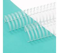 Craftelier - Kit di 2 spirali ad anelli metallici doppi per rilegare albums, libri, agende o quaderni | Perfette per scrapbooking e altri lavori artigianali | Lunghezza 30,5 cm · Ø 3,81 cm / 1,5"