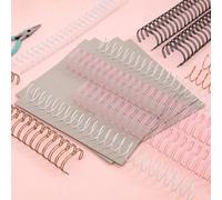 Craftelier - Kit di rilegatura con anelli, cartone x 4, pinze e spirali per rilegatura | Complemento ideale per la nostra Minty Duo Binding Machine | Artigianato e Scrapbooking