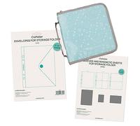 Craftelier - Kit per l'Organizzazione di Timbri e Stampi | Include una Valigetta con 2 Anelli a D, Copertine, Fogli Magnetici e Buste di Plastica | Dimensioni 6" x 8" (15,24 x 20,32 cm)