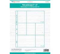 Craftelier - Manicotti in plastica trasparente con 7 tasche ad A per album fotografici personalizzati | Include 10 manicotti da 9" x 12" (22,86 x 30,48 cm) | Compatibili con album a 3 e 4 anelli