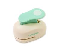 Craftelier Mini perforatrice a cerchio da 1,6 cm con pressa a leva, perforatrice a forma di cerchio per lavori di carta, scrapbooking, biglietti e diari fai da te, sagome per perforare carta e