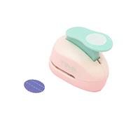Craftelier Mini perforatrice a cerchio smerlato da 2,5 cm con pressa a leva, perforatrice a forma di cerchio smerlato per lavori di carta, scrapbooking, biglietti e diari fai da te, sagome per