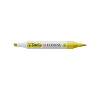 Craftelier Pennarello acquerellabile doppia punta Duotip Ecoline giallo limone 205