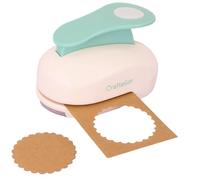 Craftelier - Perforatrice a Cerchio Smerlato 2" (5 cm), per Carta e Cartoncino, Ideale per Scrapbooking e Hobby Creativi, Dimensioni 11 x 7 x 8 cm