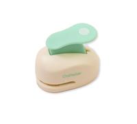 Craftelier Perforatrice a cerchio smerlato da 0,9 cm con pressa a leva, perforatrice a forma di cerchio smerlato per lavori di carta, scrapbooking, biglietti e diari fai da te