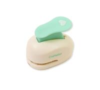 Craftelier Perforatrice a cuore da 0,9 cm con pressa a leva, perforatrice a forma di cuore per lavori di carta, scrapbooking, biglietti e diari fai da te, sagome per perforare carta e cartoncino.