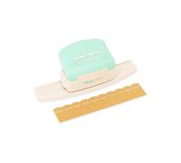 Craftelier - Perforatrice a Leva per la Realizzazione di Bordi di Ricamo a Festone con Cuore in Rilievo su Carta e Cartoncino Speciale per Scrapbooking | Dimensioni Circa 15 x 5,02 x 5,02 cm