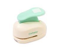Craftelier Perforatrice a quadrato da 2,5 cm con pressa a leva, perforatrice a forma di quadrato per lavori di carta, scrapbooking, biglietti e diari fai da te, sagome per perforare carta e cartoncino