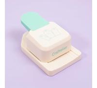 Craftelier - Perforatrice per carta 3 in 1 per etichette | Punch per artigianato e scrapbooking | Tag essenziale: 3,8 cm / 5,1 cm / 6,3 cm | Angoli dritti e dettagli dritti