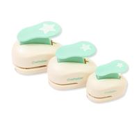 Craftelier - Perforatrici Stella Set da 3 a Leva, Diametri 3/8”, 5/8” e 1”, per Carta e Cartoncino, Ideale per Hobby Creativi, Biglietti e Scrapbooking