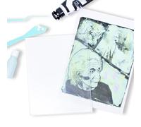 Craftelier - Piastra da stampa o gel Printing Plate | Ideale per creare texture, stampe o sfondi Mixed Media | Adatto per vernici ad acqua, acriliche, inchiostri e molto altro | Colore trasparente